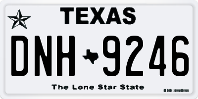 TX license plate DNH9246