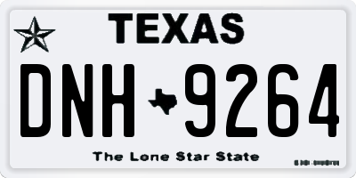 TX license plate DNH9264