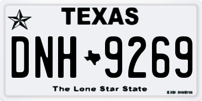TX license plate DNH9269