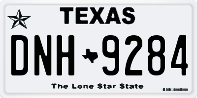 TX license plate DNH9284