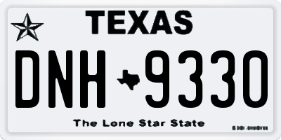 TX license plate DNH9330