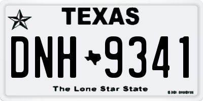 TX license plate DNH9341