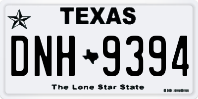 TX license plate DNH9394