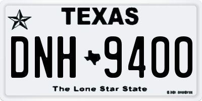 TX license plate DNH9400