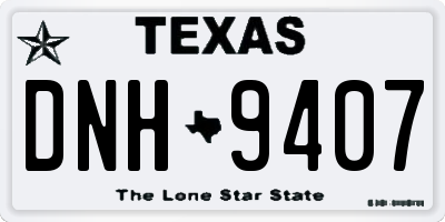 TX license plate DNH9407