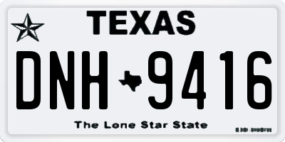 TX license plate DNH9416
