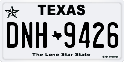 TX license plate DNH9426