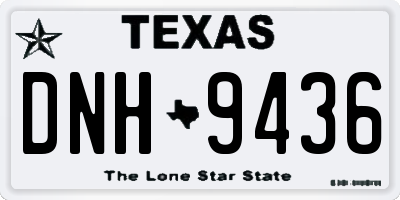 TX license plate DNH9436
