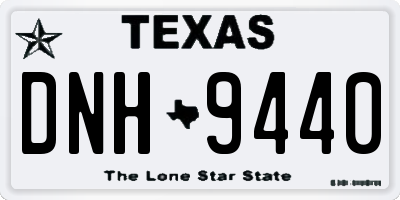 TX license plate DNH9440