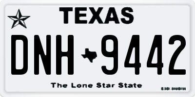 TX license plate DNH9442
