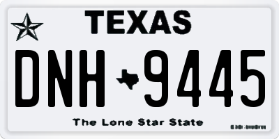 TX license plate DNH9445