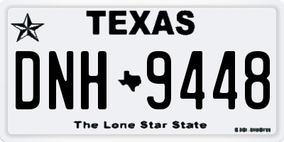 TX license plate DNH9448