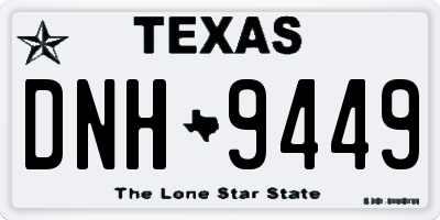 TX license plate DNH9449