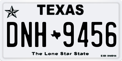 TX license plate DNH9456