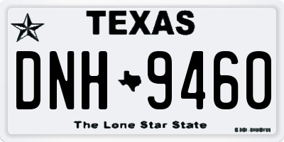 TX license plate DNH9460