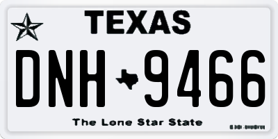 TX license plate DNH9466