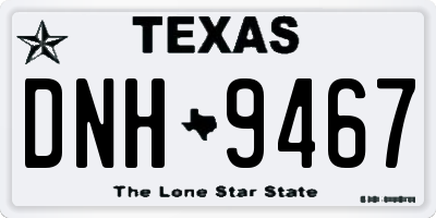 TX license plate DNH9467