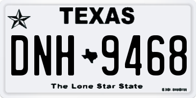 TX license plate DNH9468