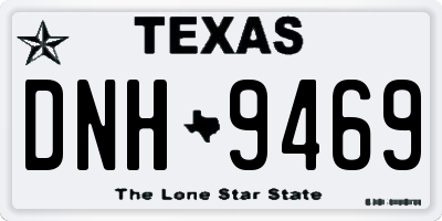 TX license plate DNH9469