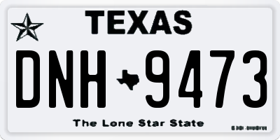 TX license plate DNH9473