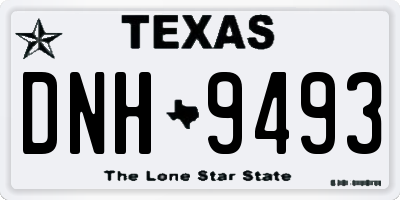 TX license plate DNH9493