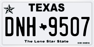 TX license plate DNH9507