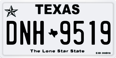 TX license plate DNH9519