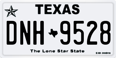 TX license plate DNH9528