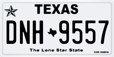 TX license plate DNH9557