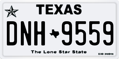 TX license plate DNH9559