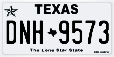 TX license plate DNH9573