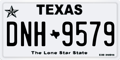 TX license plate DNH9579