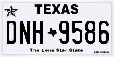 TX license plate DNH9586