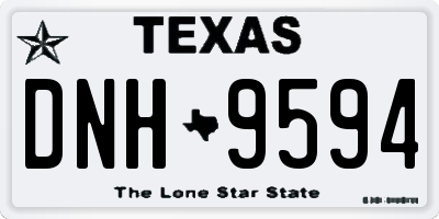 TX license plate DNH9594