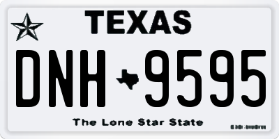 TX license plate DNH9595