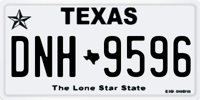 TX license plate DNH9596