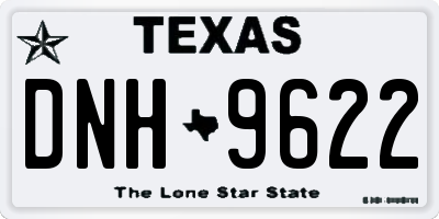 TX license plate DNH9622