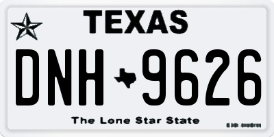 TX license plate DNH9626