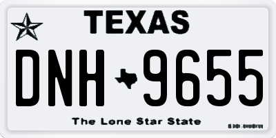 TX license plate DNH9655