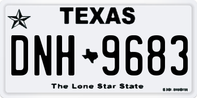TX license plate DNH9683