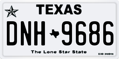 TX license plate DNH9686