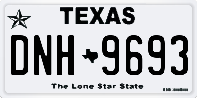 TX license plate DNH9693