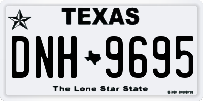 TX license plate DNH9695
