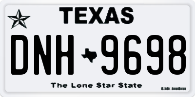 TX license plate DNH9698