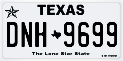 TX license plate DNH9699