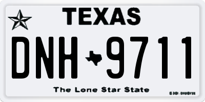 TX license plate DNH9711