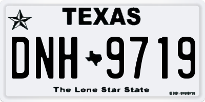 TX license plate DNH9719