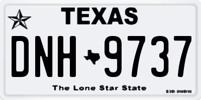TX license plate DNH9737