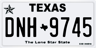 TX license plate DNH9745