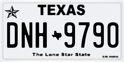 TX license plate DNH9790